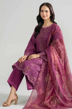 3 Piece - Embroidered Suit - PE26-119