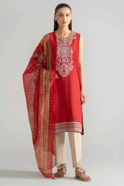 2 Piece - Embroidered Suit - PE26-128