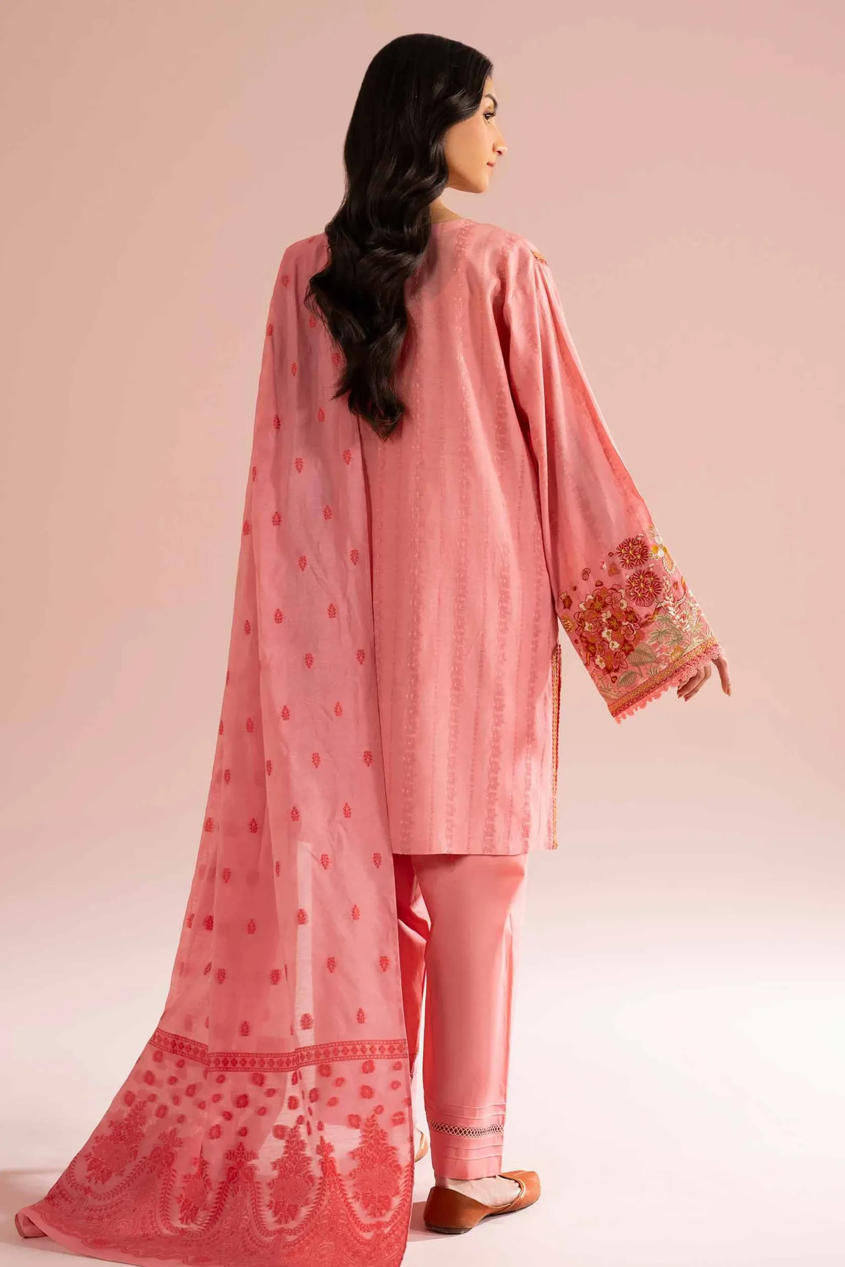 3 Piece - Embroidered Suit - PE26-73