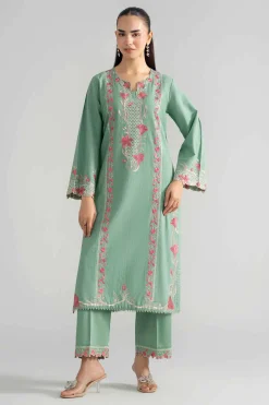 2 Piece - Embroidered Suit - PE26-234