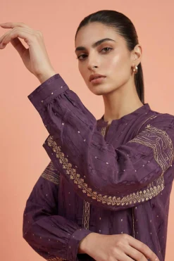2 Piece - Embroidered Suit - PE26-458