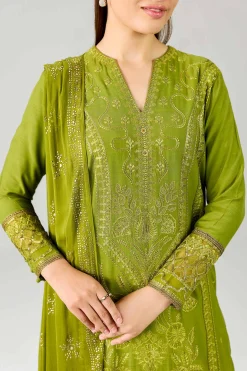 3 Piece - Embroidered Suit - PE26-599