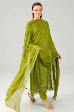 3 Piece - Embroidered Suit - PE26-599