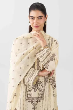 3 Piece - Embroidered Suit - PE26-71