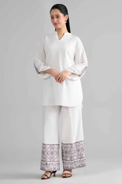 2 Piece - Embroidered Suit - PE26-407