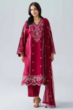 3 Piece - Embroidered Suit - PE26-542