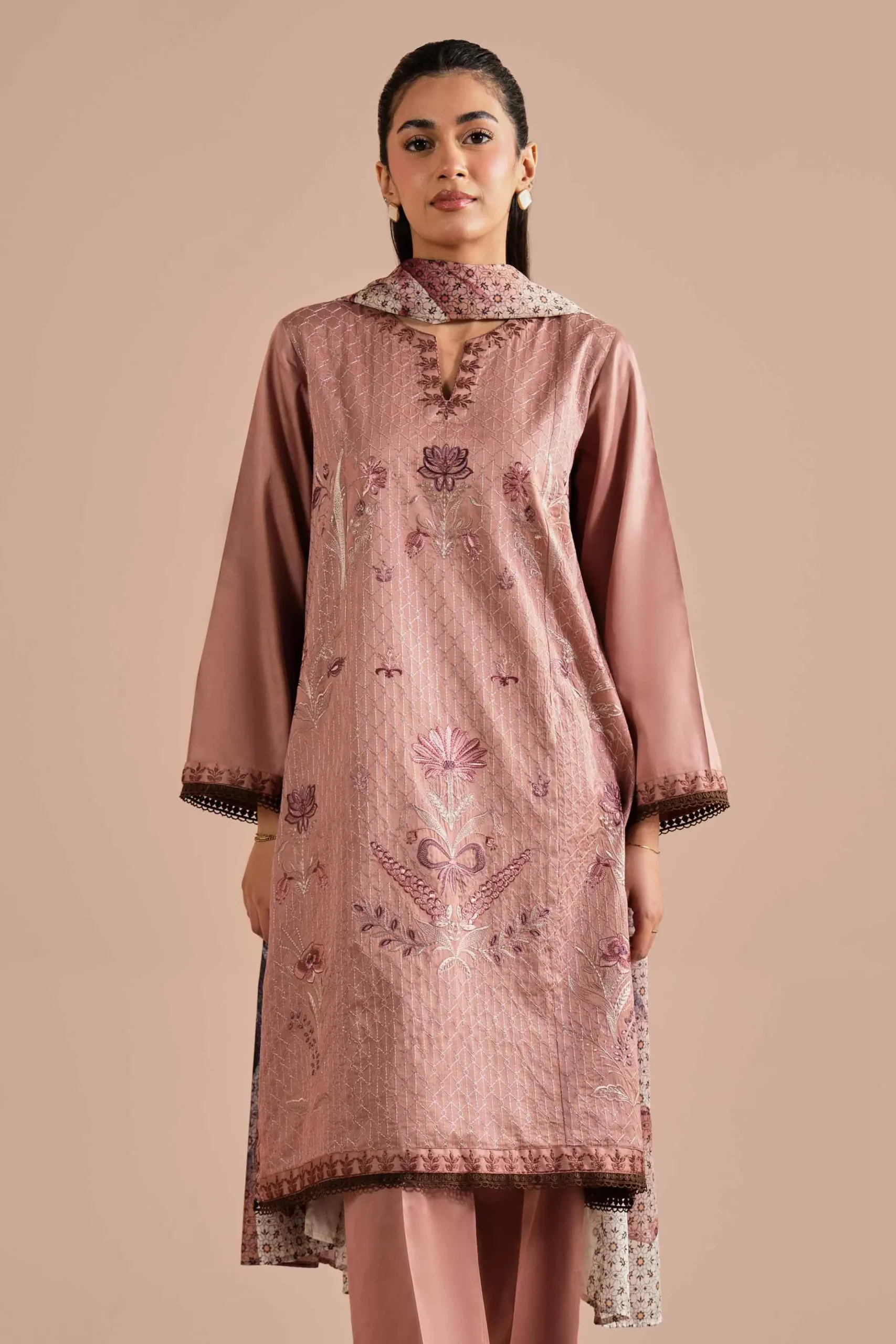3 Piece - Embroidered Suit - PE26-61
