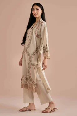 2 Piece - Embroidered Suit - PE26-48