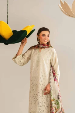 3 Piece - Embroidered Suit - PE26-288