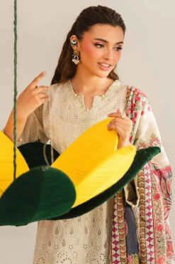 3 Piece - Embroidered Suit - PE26-288