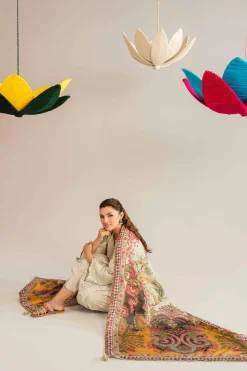 3 Piece - Embroidered Suit - PE26-288