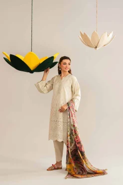 3 Piece - Embroidered Suit - PE26-288