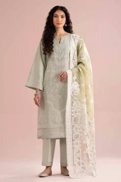 3 Piece - Embroidered Suit - PE26-316