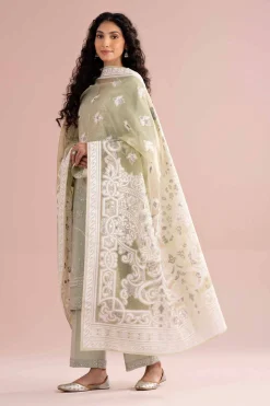 3 Piece - Embroidered Suit - PE26-316