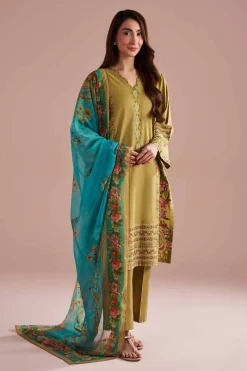 3 Piece - Embroidered Suit - PE26-321