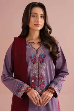 3 Piece - Embroidered Suit - PE26-309