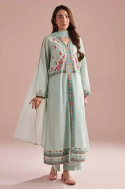 3 Piece - Embroidered Suit - PE26-324