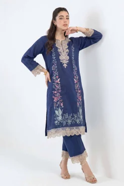 2 Piece - Embroidered Suit - PE26-47