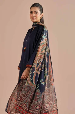 3 Piece - Embroidered Suit - PE26-65