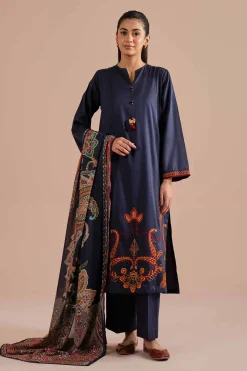 3 Piece - Embroidered Suit - PE26-65