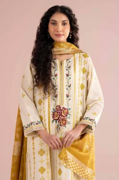 3 Piece - Embroidered Suit - PE26-75