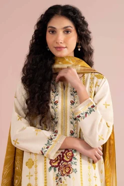 3 Piece - Embroidered Suit - PE26-75
