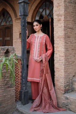 3 Piece - Embroidered Suit - PE26-317