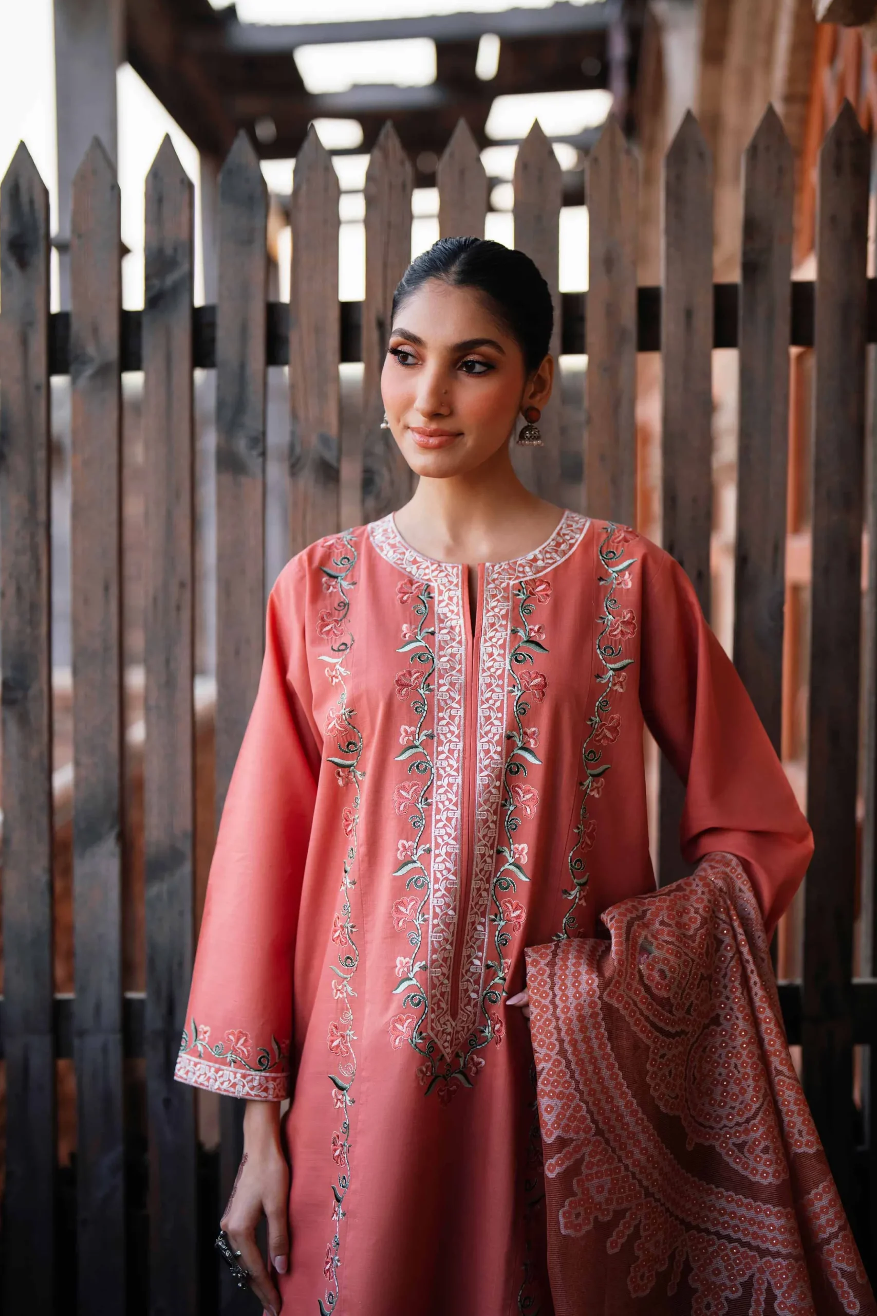 3 Piece - Embroidered Suit - PE26-317