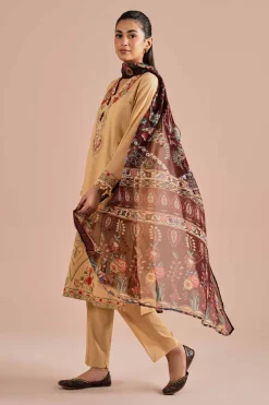 3 Piece - Embroidered Suit - PE26-67
