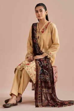 3 Piece - Embroidered Suit - PE26-67