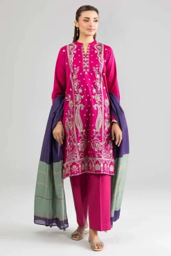 3 Piece - Embroidered Suit - PE26-308