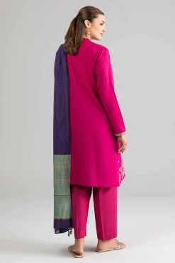 3 Piece - Embroidered Suit - PE26-308