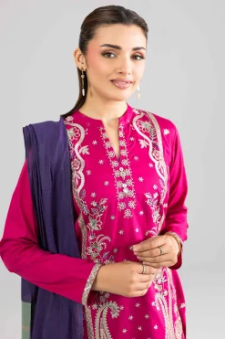 3 Piece - Embroidered Suit - PE26-308