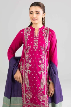 3 Piece - Embroidered Suit - PE26-308