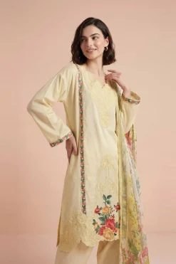 3 Piece - Embroidered Suit - PE26-318