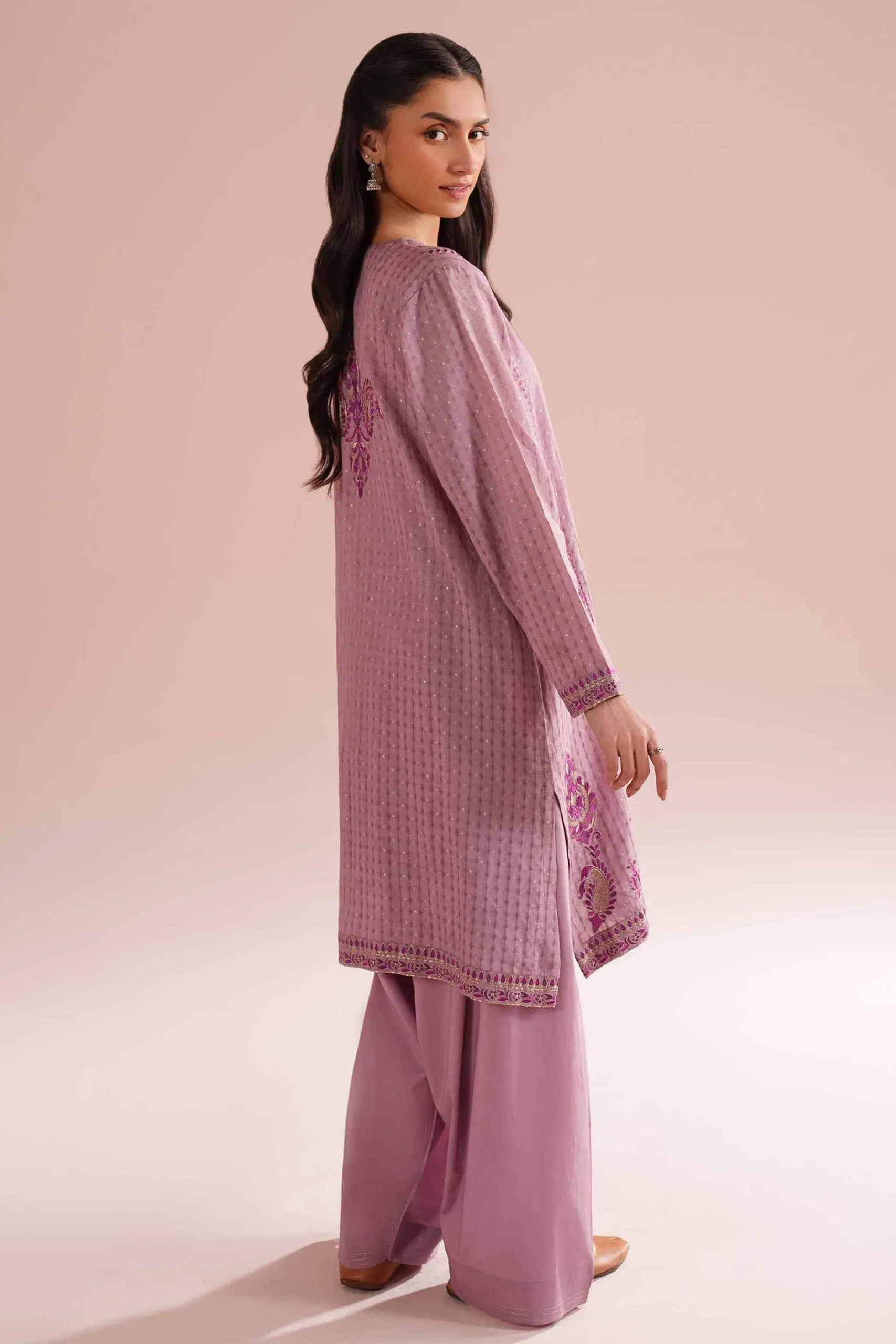 2 Piece - Embroidered Suit - PE26-58
