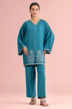 2 Piece - Embroidered Suit - PE26-165