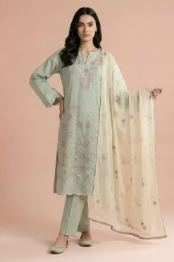 3 Piece - Embroidered Suit - PE26-298