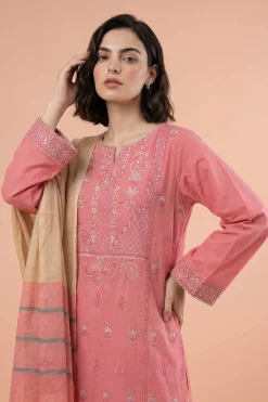 3 Piece - Embroidered Suit - PE26-312