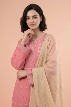 3 Piece - Embroidered Suit - PE26-312
