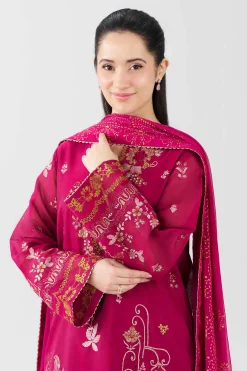 3 Piece - Embroidered Suit - PFE26-34