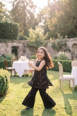 2 Piece - Embroidered Suit - PMD26-19 D