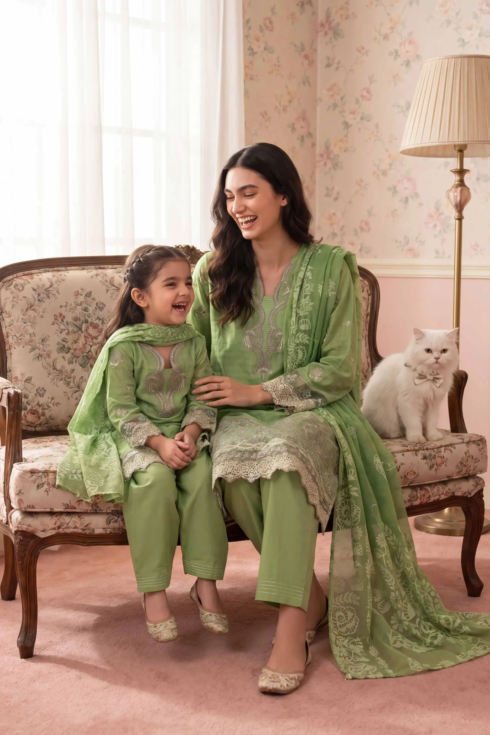 3 Piece - Embroidered Suit - PMD26-32 M