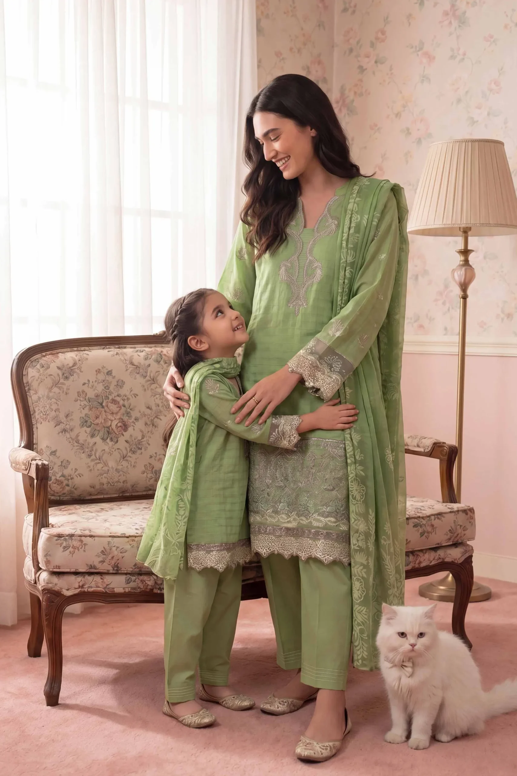 3 Piece - Embroidered Suit - PMD26-32 M