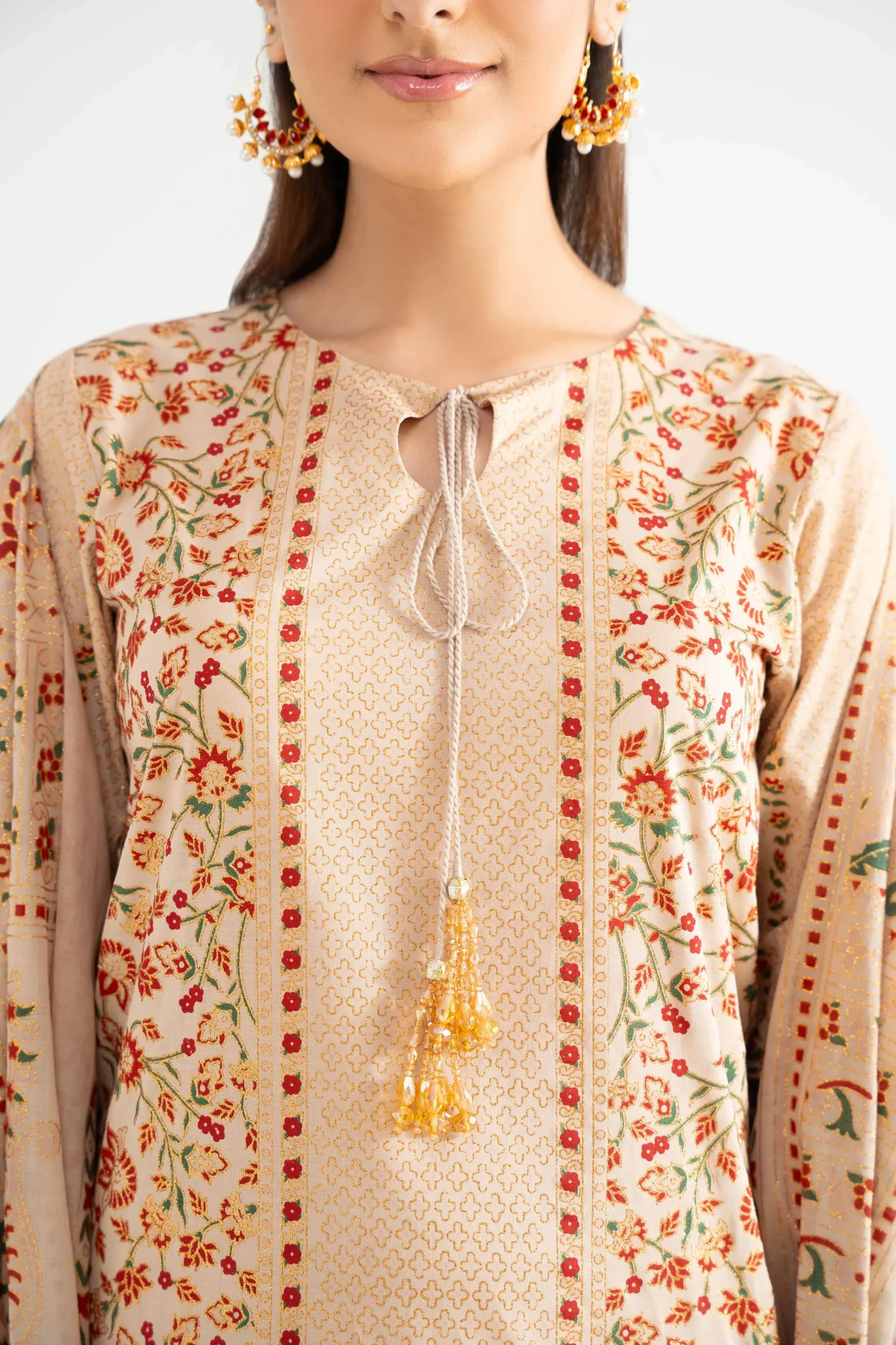 3 Piece - Foil Printed Suit - 42501902