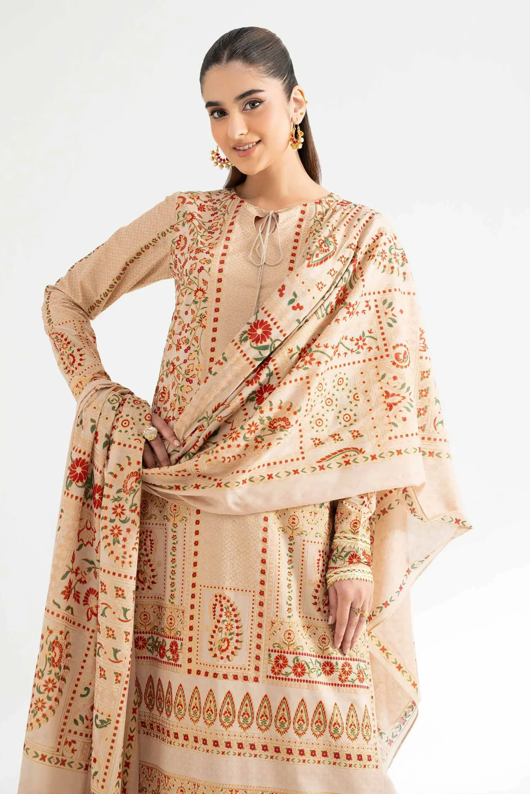 3 Piece - Foil Printed Suit - 42501902