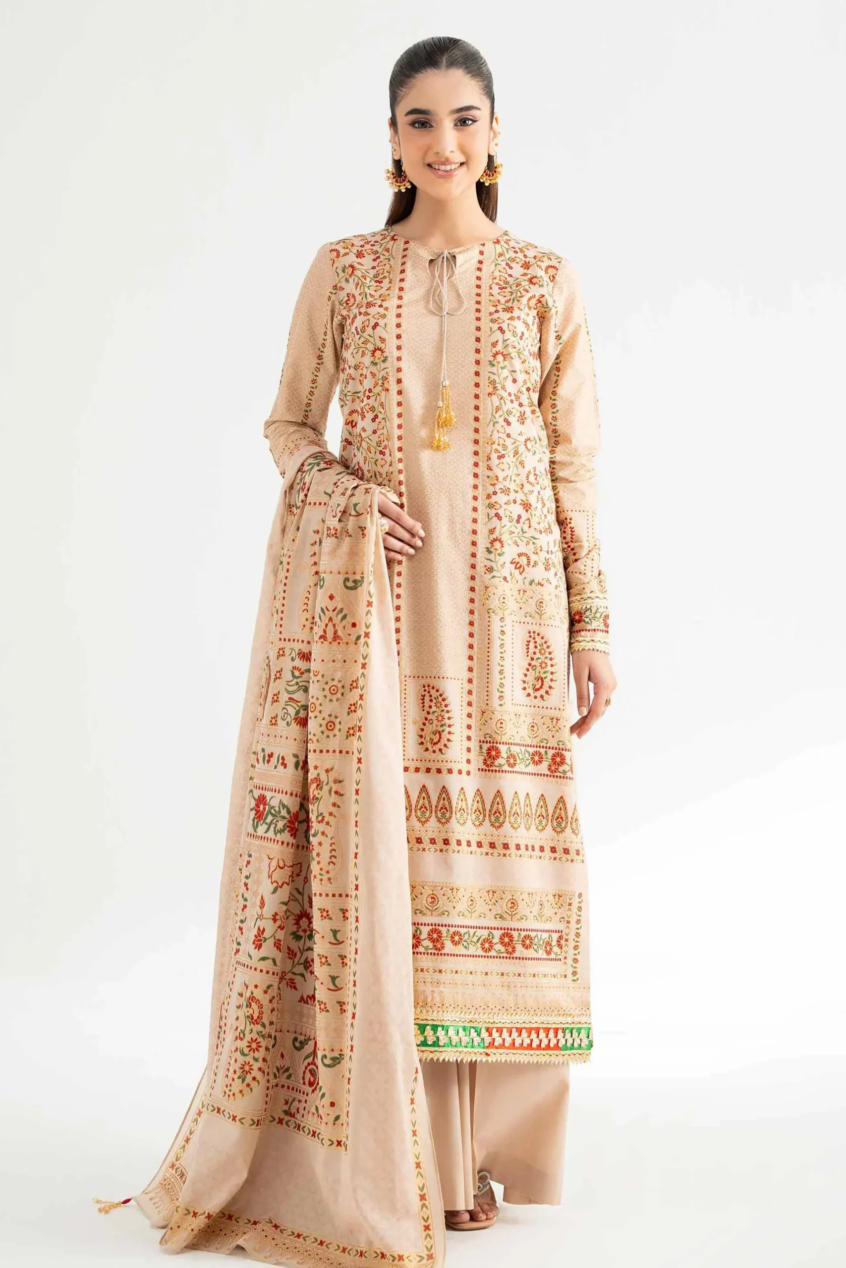 3 Piece - Foil Printed Suit - 42501902