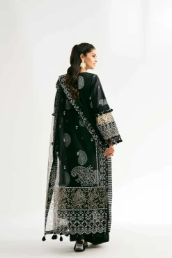 3 Piece - Paste Printed Embroidered Suit - 42501851