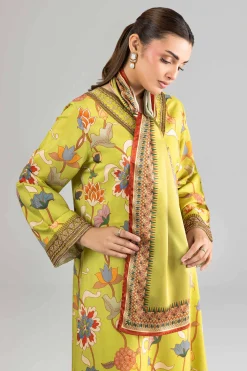 2 Piece - Printed Embroidered Dress - FE26-69