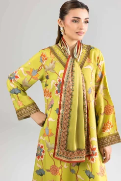 2 Piece - Printed Embroidered Dress - FE26-69